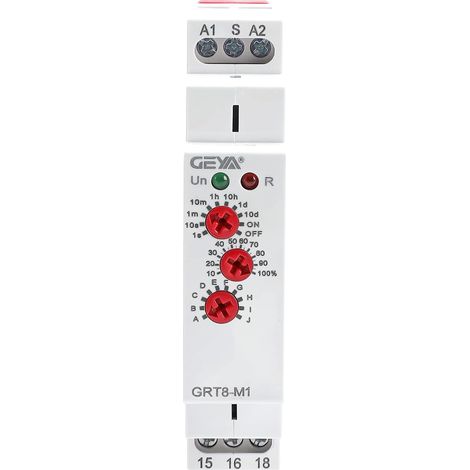 16A Relais temporisé multifonction 10 Fonction AC230V 1SPDT Relais temporisé de contrôle(GRT8-M1,AC230V) (1/5)
