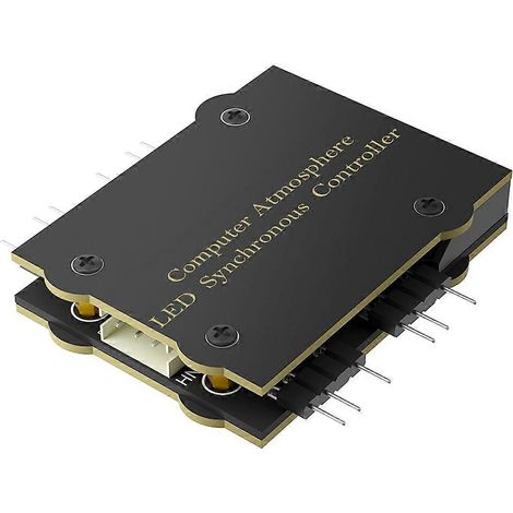Contrôleur de ventilateur RGB 5V 3 broches, contrôleur d'éclairage 5V, contrôleur de synchronisation LED RGB pour ambiance PC de bureau (1/5)