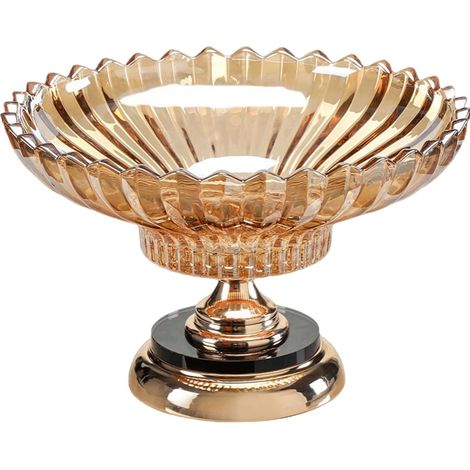 Crystal Glass Fruit Plate Lightweight and Portable Easy to Clean (1/5)