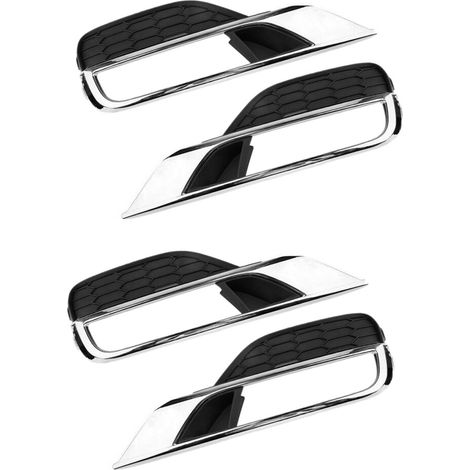 4 piezas de embellecedores de rejilla para faros antiniebla del parachoques delantero (izquierdo + derecho) para CR-V CRV 2015-2016 (1/2)