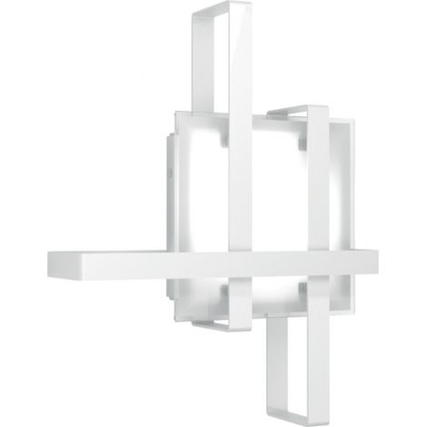 Plafoniera moderna topo light cross 1106 50 e27 led metallo vetro lampada soffitto, finitura metallo bianco