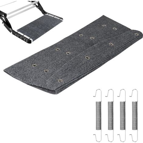 1 Pièce Tapis de Marchepied pour Camping Car, Tapis Antidérapant pour Marchepied de Camping Car, Accessoires et Gadgets, Tapis de Caravane, Tapis de Camping (Gris) (1/4)