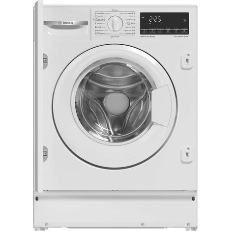 Bosch Serie 6 WKD28490EU. Tipo di carica: Caricamento frontale, Posizionamento dell'apparecchio: Da incasso, Colore del prodotto: Bianco. Capacità di asciugatura: 5 kg, Velocità di centrifuga massi...