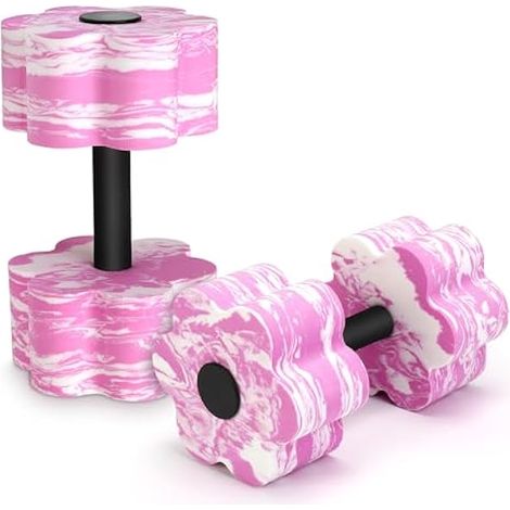 Haltere Aquatique - EVA - 27 cm x 16 cm - Pour Cours Aquagym et Rééducation Aquatique - Lot de 2 (1/3)
