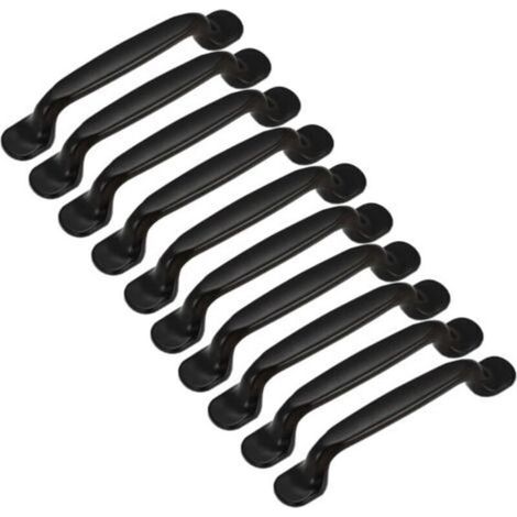 20 tiradores de aluminio para puertas de armarios de cocina, cajones y muebles de dormitorio, distancia entre centros 128 mm, con tornillos - varias cantidades (1/5)