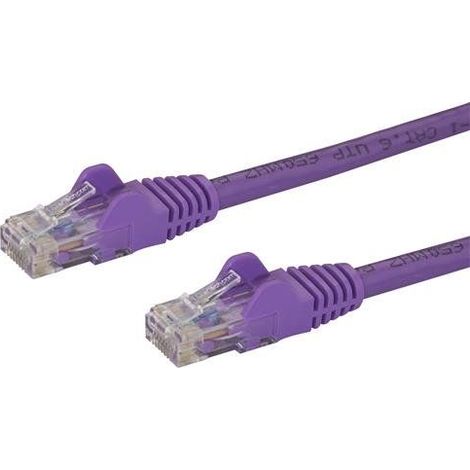 StarTech.com Cavo di rete Cat 6 - Cavo Patch Ethernet Gigabit viola da 2m antigroviglio (1/5)