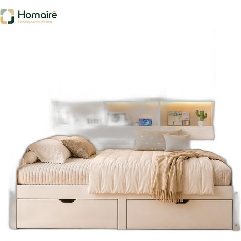 Schrank Weiß MDF 204.5 x 164.5 x 153.5 cm HOMAIRE (1/5)