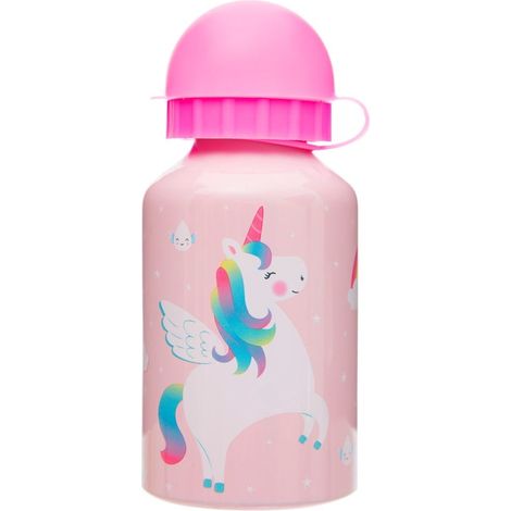 REGENBOGEN-EINHORN - Metall-Wasserflasche 300 ML