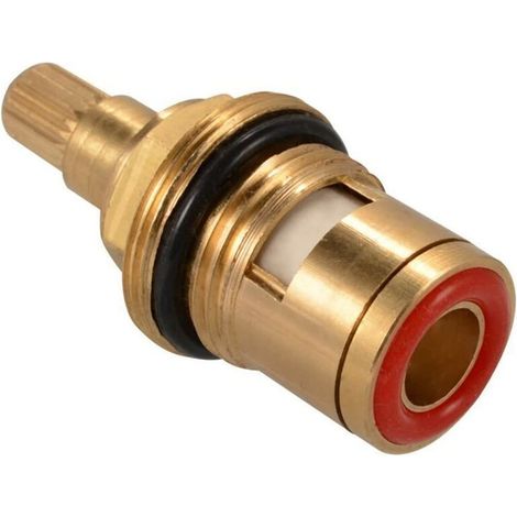 Ceramic Disc Head, Pair of universal replacement ceramic cartridges for faucets, 1/2" Quarter Turn 20 clicks x 50mm, one pair (1/4)
