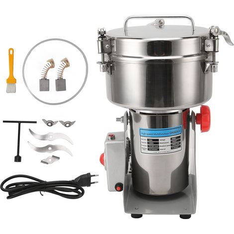 Ej.Life 1000g Portable Grinder 220V Herb Grain Épice Céréales Broyeur Machine,3000Wmoulin à farine électrique De Broyage De Synchronisation (1/5)