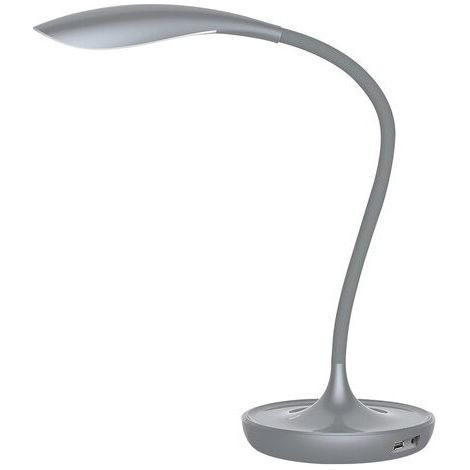 Lampe bureau grise LED 5W dimmable USB Belmont Rabalux (1/3)