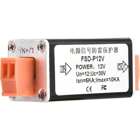 Dispositif de protection contre les surtensions et la foudre à canal unique 12 V (1/5)
