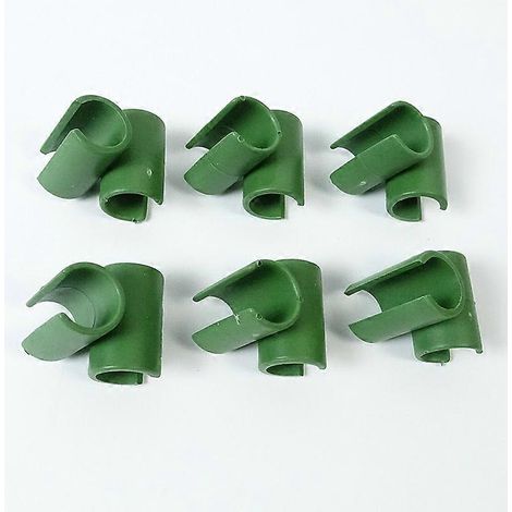 Lot de 12 connecteurs pour piquets, supports pour serres d'intérieur, accessoires de jardinage, tuteurs et cadres pour plantes grimpantes (1/5)