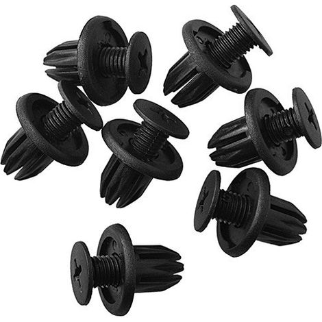 Convient aux véhicules Honda Civic, Subaru et Chery : clips de fixation pour pare-chocs avant et arrière et clips pour bandes latérales. (1/4)