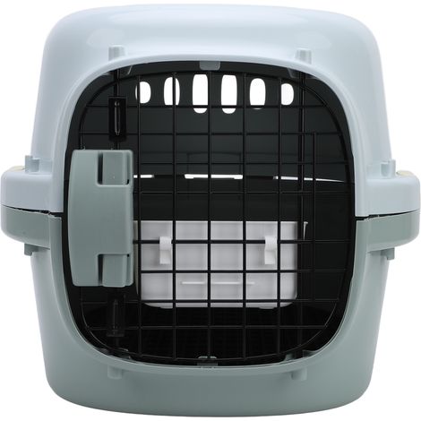 Sac de transport pour chat, grand espace, porte verrouillable, ventilation sur 4 côtés, sac de transport rigide portable pour chien et autres animaux de compagnie, idéal pour l'extérieur, la maison ou (1/5)