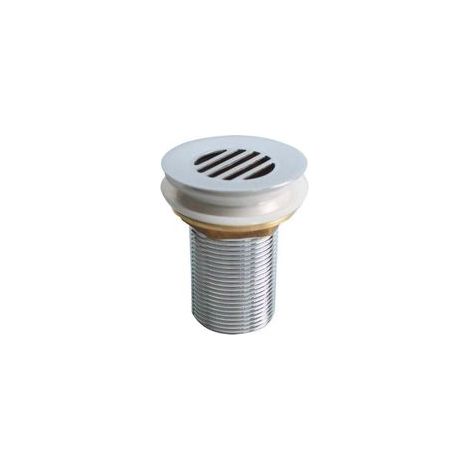 Bonde fixe de vidage pour lave-mains sans trop plein - écoulement libre - Grille laiton