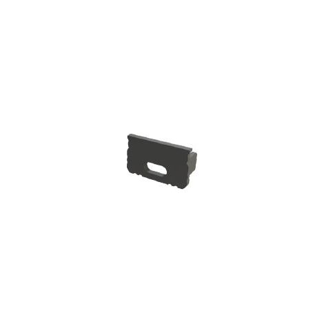 AL12-GLS2-AB-EC-O: Tappo terminale GLS2 nero con foro