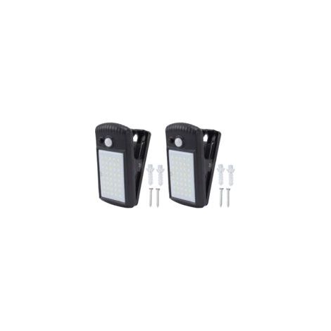 Pince solaire sur les lumières IP65 étanche 2 Modes détection infrarouge pince extérieure capteur de mouvement lumières pour clture terrasse Patio (1/5)