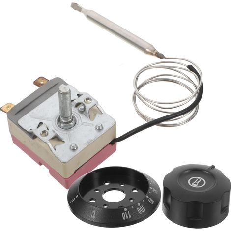 Digital Thermostat Temperaturregler für Elektroofen Heißluftfritteuse und Wassererhitzer Einstellbar mit Montageschrauben und Kabelklemmen Vielseitig für Präzise (1/5)