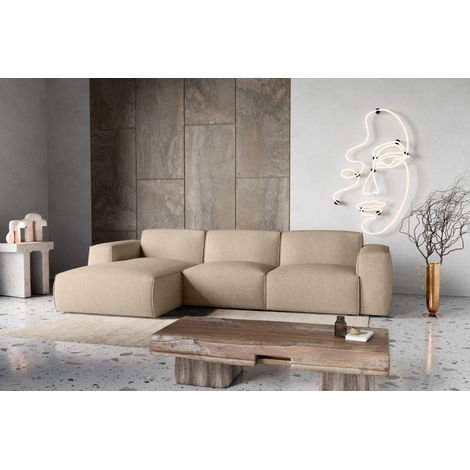 Divano letto angolare sinistro con vano contenitore Hudson in beige del produttore - VINOTTI (1/5)