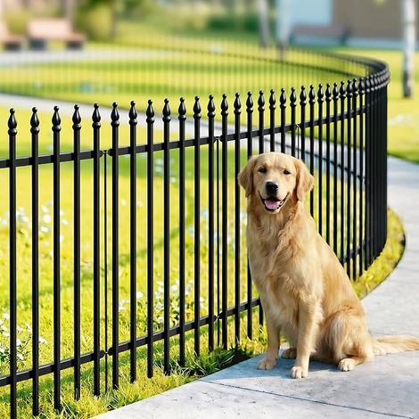 Decorative Metal Garden Fence, 81 cm H x 60 cm W, for Flower Bed (1/5)
