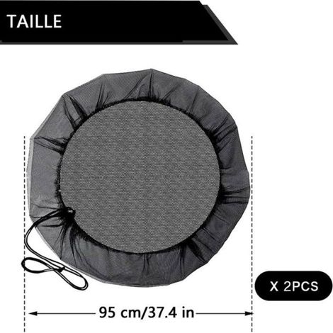 Moustiquaire monobloc avec cordon de serrage, empêchant l'entrée des moustiques et des feuilles mortes.ø (95 cm) (1/4)