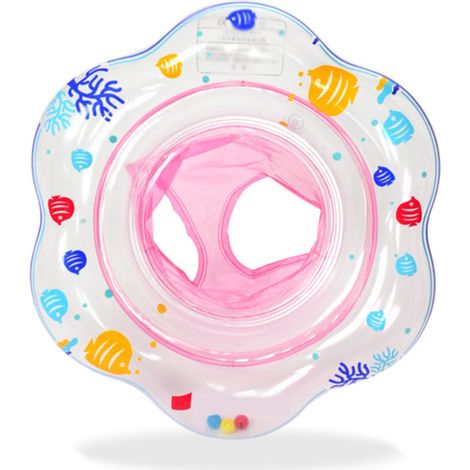 Anneau De Natation Pour Bébé - Anneau À Siège De Sécurité Avec Double Chambre À Air - Pour Piscine Ou Bain - 1 Pièce (1/5)