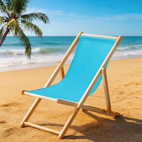 10OZ Chaise de Plage en Toile pour Patio 11843.5cm Remplacement de Chaise D'Extérieur Tissu de Remplacement Chaise Inclinable en Tissu pour D'Été Bain de Soleil Jardin Transat Bleu Marine (1/5)