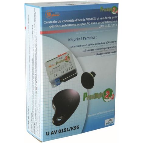 Kit complet badge VIGIK+ – Compatible jusqu'à 5000 badges – Alimentation 12 à 24V – Interphonie GOLMAR (1/3)