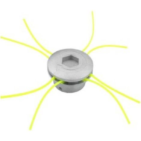Testina decespugliatore in alluminio a croce per tosaerba a 4 tempi - Accessori per la manutenzione - Testina in alluminio spazzolato