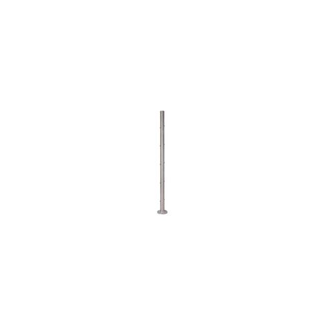 [QUALITE FRANCAISE] - Poteau rond INTERMEDIAIRE RAMPANT insert montage TRAVERSANT câble Ø4 ou 6mm - Hauteur 970mm Diamètre 42,4mm - Inox 316 (1/2)