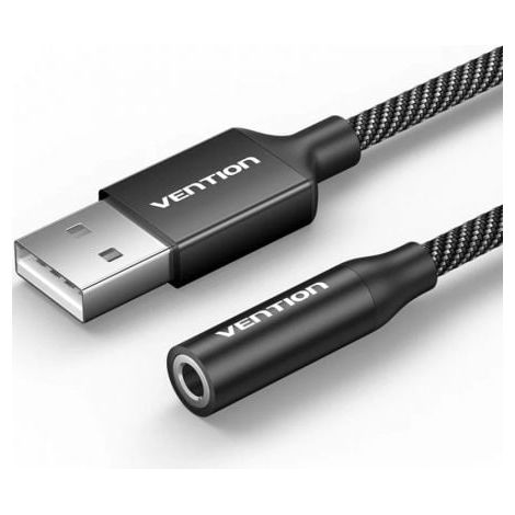 Conversor Vention CVEBC/ Jack 3.5 Hembra - USB Macho/ 1m/ Gris