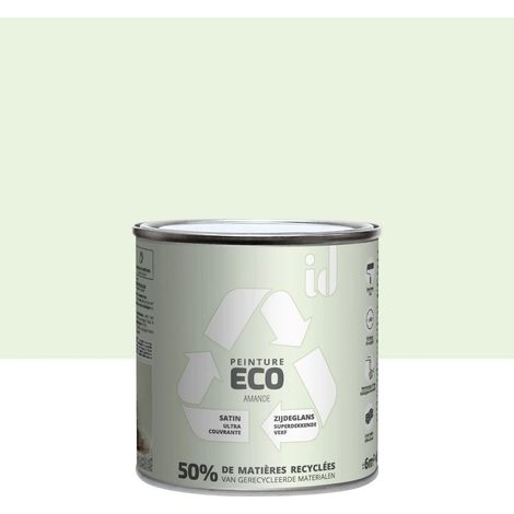 Mandelfarbene Wand-/Deckenfarbe ID Eco Satin 0,5 l ID