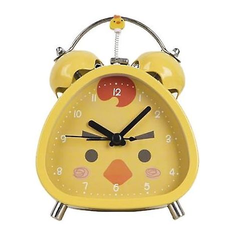 Réveil enfant Coq Poule Numérique avec Double Sonnerie Forte, Horloge Lumineuse Nocturne pour Fille Garçon (Petites Ailes) (1/5)