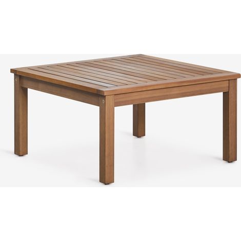 Tavolino da giardino quadrato 65x65 cm in legno di acacia Branson SKLUM