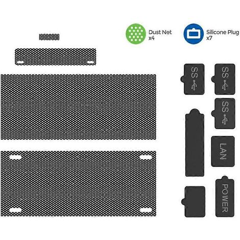 Bouchons de protection anti-poussière en silicone et filtres en maille pour hôte XSS (1/4)