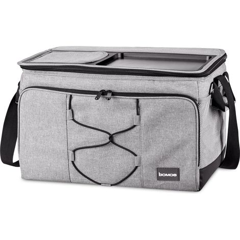 Sac isotherme pliable 45 litres – Revêtement thermique pour maintien température – Poche extérieure et compartiments – Hydrofuge – Bomoe