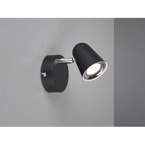 Reality Leuchten 1er LED Spot Toulouse schwarz matt Wandlampen (1/5)