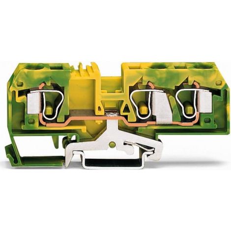 Connettore a 3 fili da 10 mm² giallo-verde 284-687 (1/3)