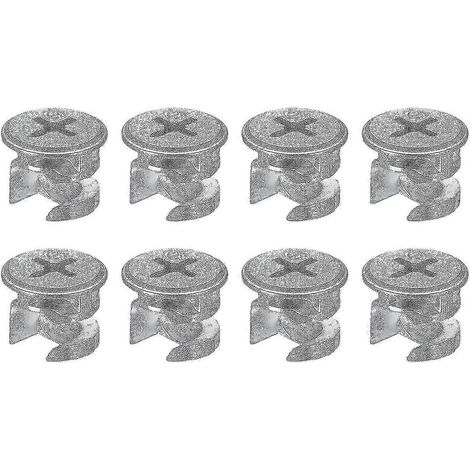 8 Stück 12x10mm Verbindungs-Sicherungsmuttern für Möbel, Verbindungs-Nockenbeschläge für Möbel (24) (1/4)