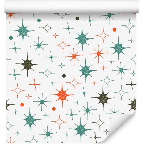 Papel pintado de estrellas para salón y dormitorio, 50x1000 cm. (1/5)