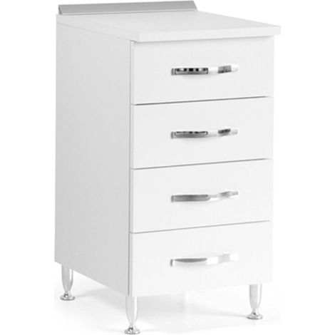 CASSETTIERA 40X50XH85CM BIANCO FRASSINATO
