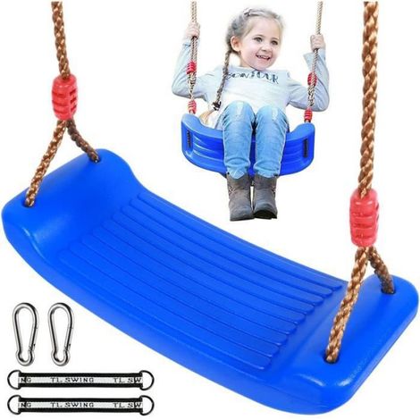 Balançoire - Siège En Plastique - Hauteur Réglable - Pour Enfants À Partir De 3 Ans - Charge Maximale 50 Kg - Dimensions 44 X 17 X 9,5 Cm - 1 Pièce (1/4)