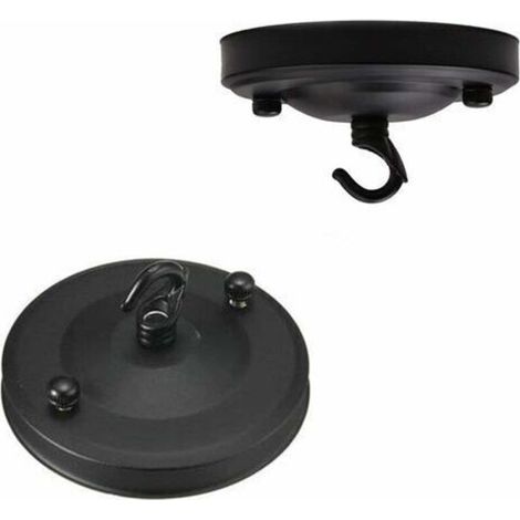 Set di 2 ganci da soffitto vintage per lampadario, ganci da soffitto vintage in ferro a forma di rosa, staffa a piastra, lampadario, tetto, ventosa, cornice, luce, accessori adatti, idee fai da te (1/4)
