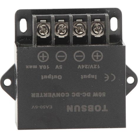 Stromwandler-Adapter DC 24V 12V auf 5V 10A Spannungsregler für Motorrekorder EA50‑5V