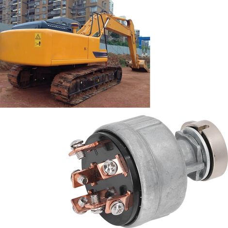 Interrupteur de démarrage avec cache-clé pour pelle hydraulique Kato HD200 (1/5)