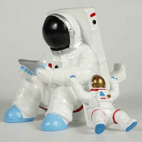Kreativer Astronauten-Handy- und Tablet-Ständer, ergonomischer Tischständer, Vatertagsgeschenk, Ständer zum Sitzen wie ein Astronaut (1/5)