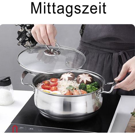 casseroles en acier inoxydable lot de 10 poêle couvercles (1/4)