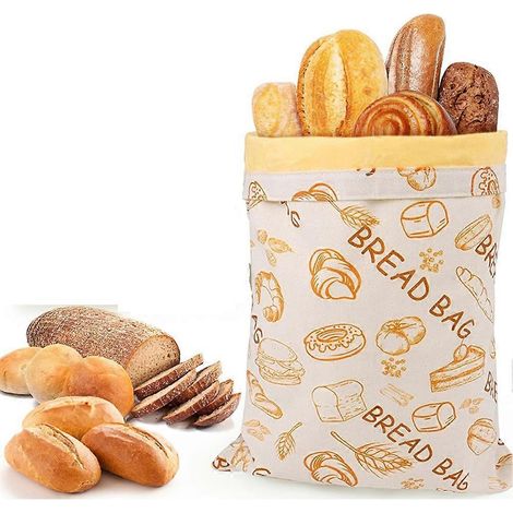 Levain pain sacs réutilisable cire abeille pain sacs pain rangement sacs qualité alimentaire Cotton cire abeille sacs (1/5)