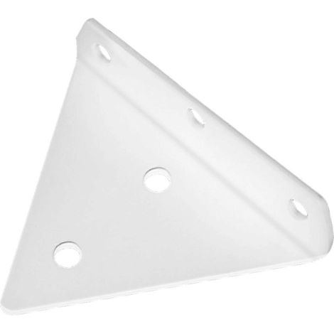 Supports d'étagère flottants triangulaires en métal, robustes, fixation murale invisible, lot de 4 (1/5)